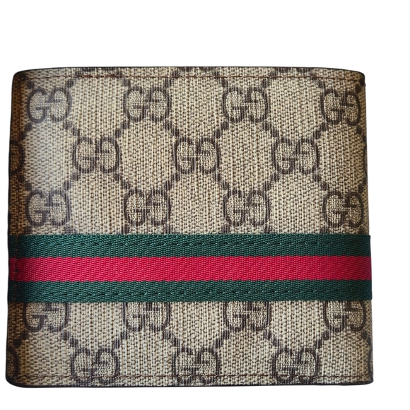 Gucci Men's Brown Wallet with Red and Green Stripe - Picture 7 of 7
